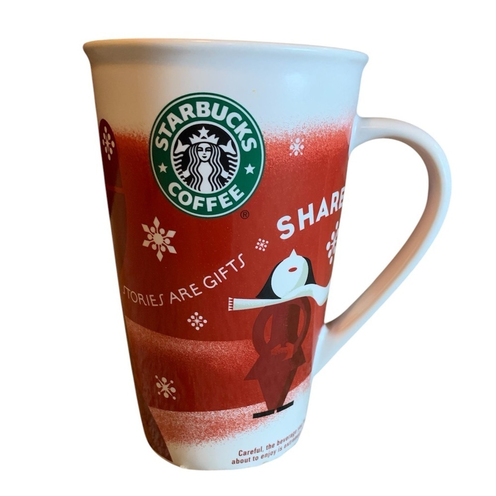 Starbucks 16oz large coffee mug cup stories are great share 2010 collectible EUC